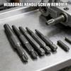 5Pcs High Strength Broken Bolt Extractors Set With Reverse Thread Design Screw Removers For Stuck Rusty Screws Removal