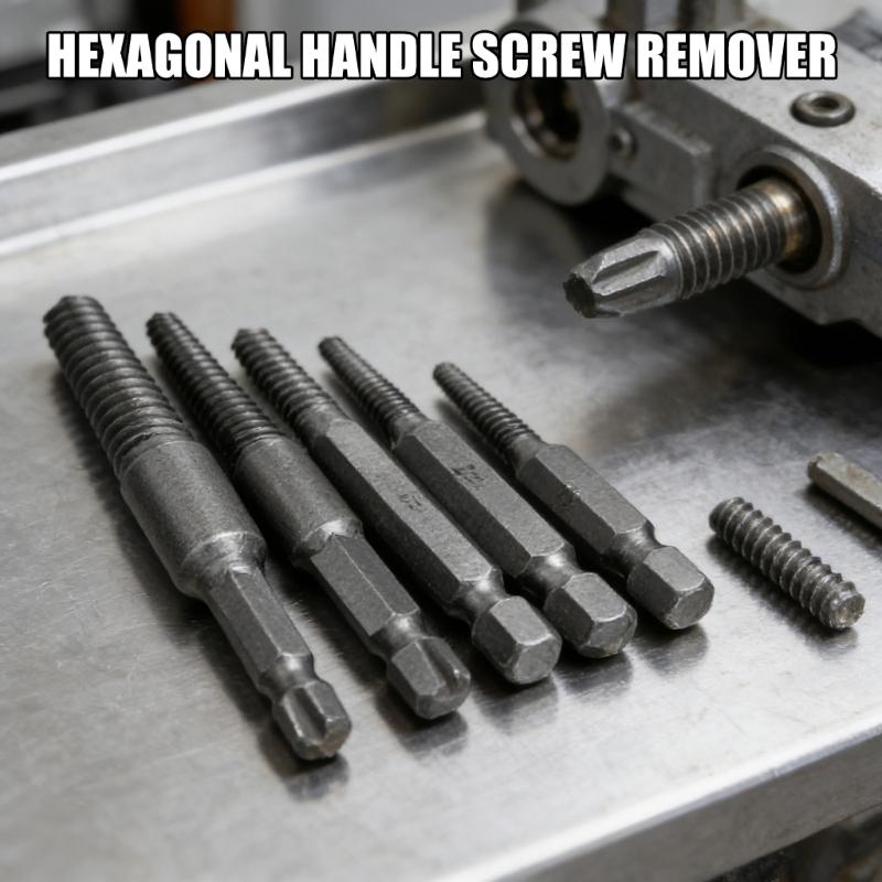 5Pcs High Strength Broken Bolt Extractors Set With Reverse Thread Design Screw Removers For Stuck Rusty Screws Removal