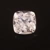 AAA Flawless 17x17mm Heated Ceylon White Sapphire Cushion Cut Loose Gemstone