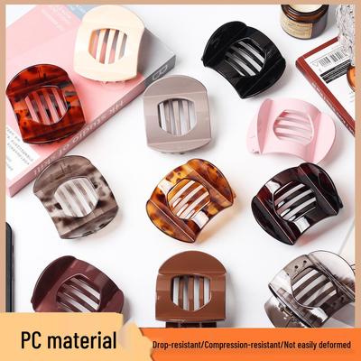 Hollow Square Five-Tooth Hair Claw: Versatile Horizontal Clip for Headwear and Hair Styling