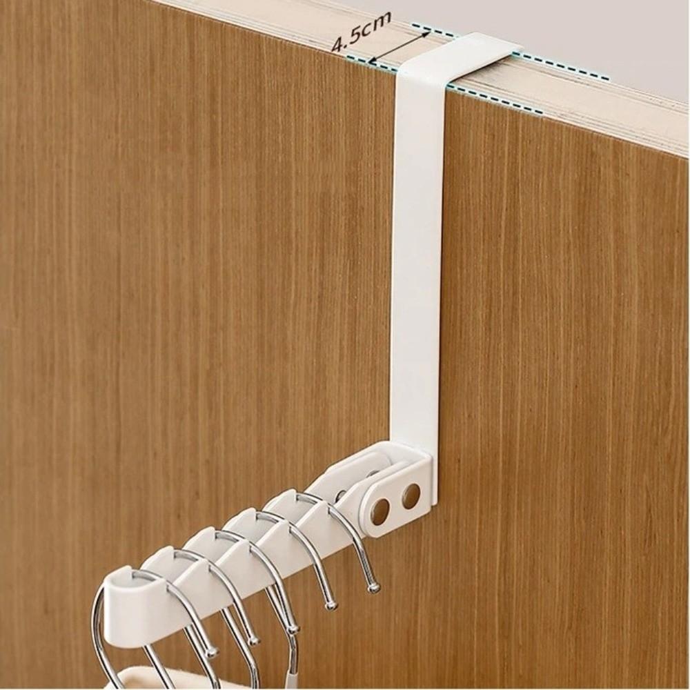 Space-Saving Collapsible Hooks 5 Groves Drying Laundry Rack Creative Over-Door Coat Rack  Home