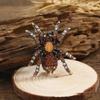 Personalized Fashion Spiders Brooch Delicate Alloy Spiders Brooch with Crystal Embellishment for Evening Wear Parties