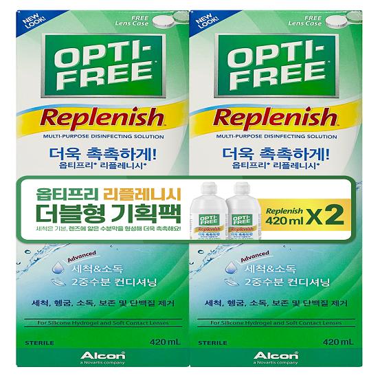 

Opti-Free Pure Moist/Replenish Большая емкость (420мл*2) Replenish 420ml*2