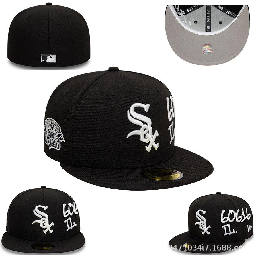 Baseball Cap New Letter Embroidery Fully Enclosed Cap New York Yankees Cap Non-Adjustable Size Hat