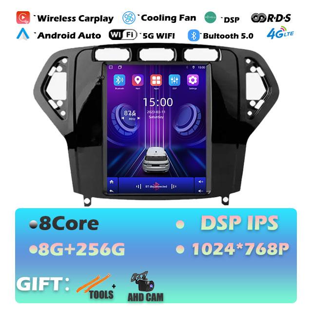 9.7“ IPS For Ford Mondeo 2007-2010 Carplay Android 14 Car Radio Multimedia Video Player Navigaion Head Unit Stereo Audio