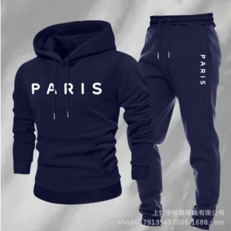 Mens Hooded Oversized Sweatshirt Set Long Sleeve Top Pants Casual Sportswear