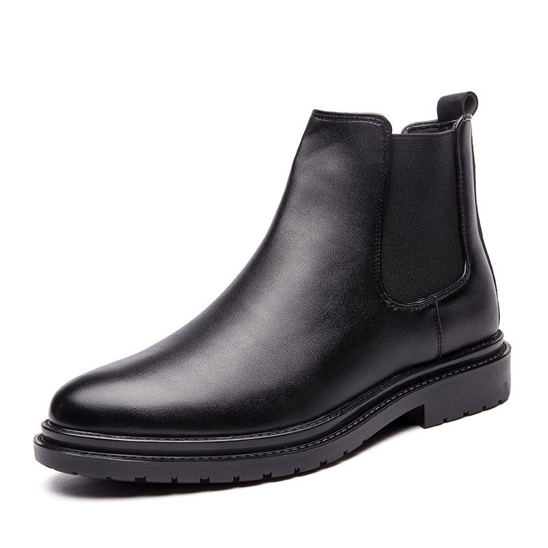 Men s Retro Autumn/Winter High-Top Chelsea Boots - Dr. Martens Style 44 чёрный
