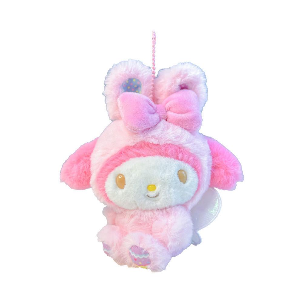 Adorable Kuromi My Melody Cinnamoroll Plush Easter Bunny Toy Bag Charm Cute Melody Charm