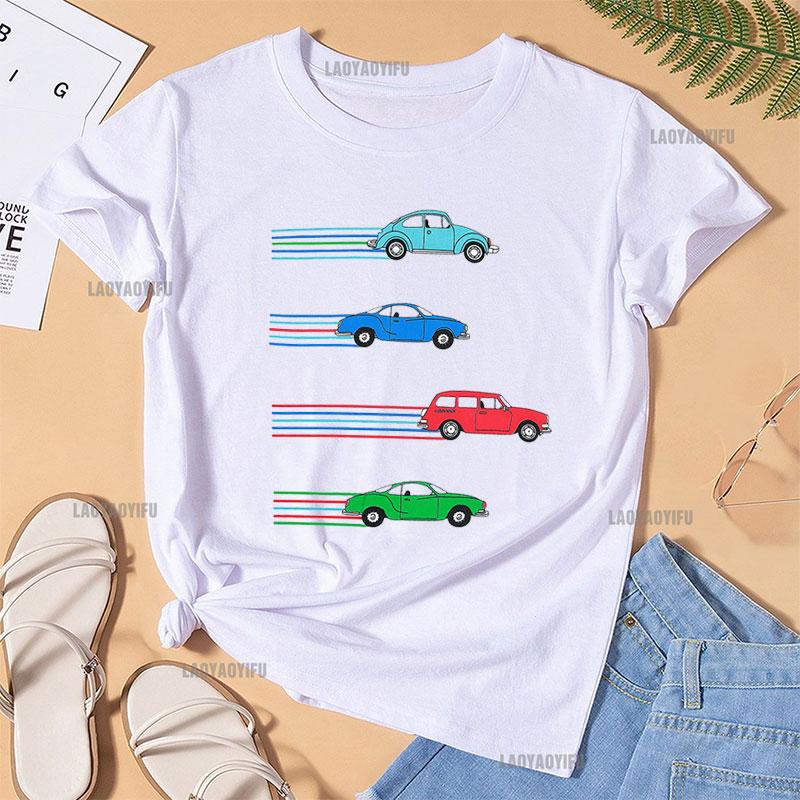 Cars T Shirt Cult Tv A Team General Lee Kit Bat Mobile Ghostbuster Back 2 Future 6615X Cartoons Men T Shirt  Hipster Y2k Tshirt