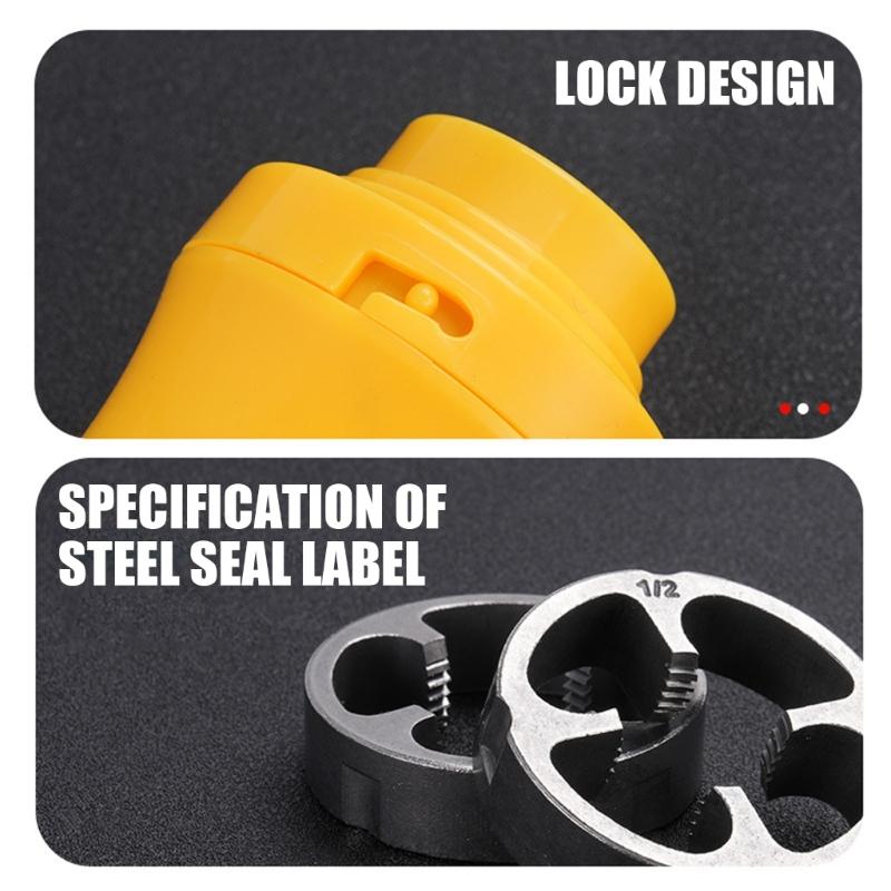 Double Head Water Pipe Inner Hole Thread Opener Water Pipe Inner Hole Threading Tool Pipes Valves Faucet Connector Bolt