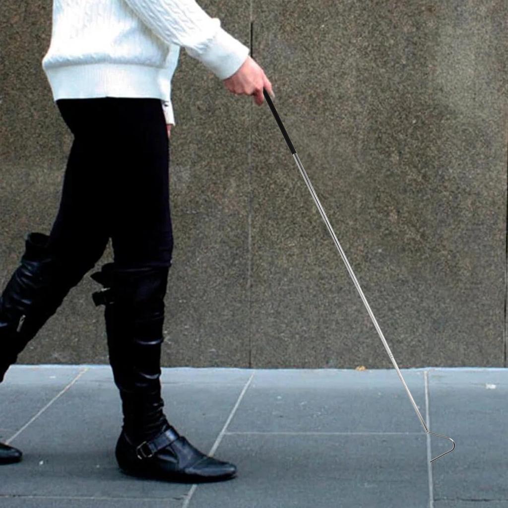 40 Inch Snake Hook, Stainless Steel Extensible Grappling Hook, Pick-Up Handling Tool, Pet Snake Accessories, Pool Skimmer Basket Hook