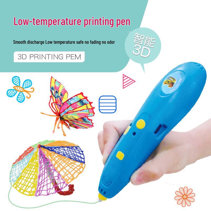 Zhile PCL Low-Temperature 3D Printing Pen - USB Rechargeable, Wireless Graffiti Tool for Students and Children.