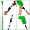 NUOLUX Stainless Steel Gutter Brush, Spider Web Preventer, Cleaner Tool with Telescopic Extension Poles (2 Brushes + 6 Poles), 230cm X 16cm X 8cm