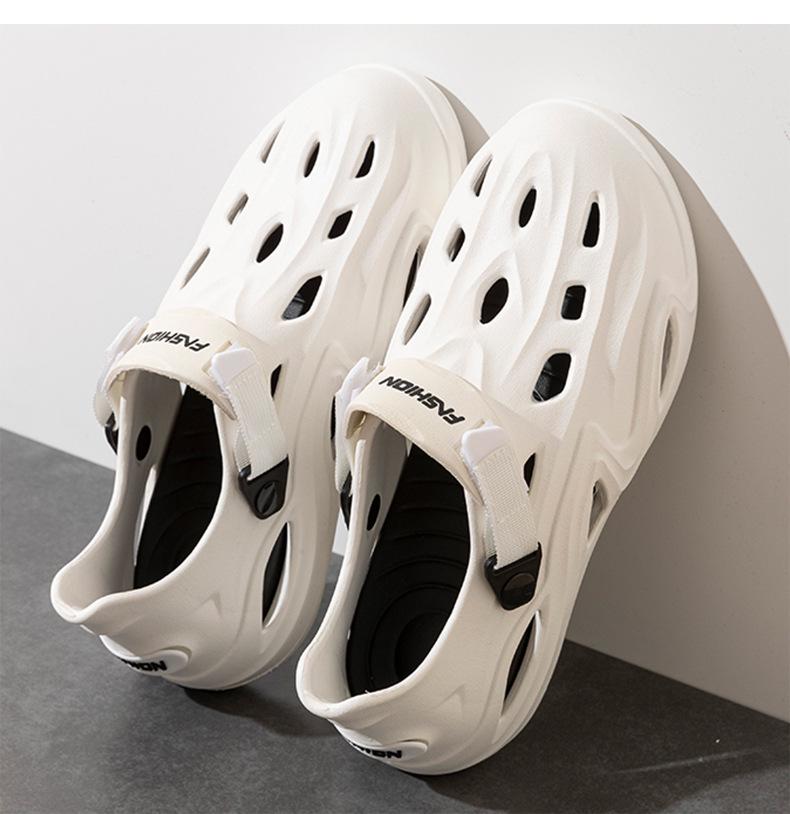 Men's Thick-Soled Non-Slip Clogs for Driving, Fishing, and Outdoor Beach Wear