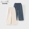 DAVE & BELLA Unisex Kids' Wide-Leg Knitted Casual Pants