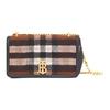 Vintage Check TB Monogram Chain Crossbody Bag With Gold Hardware For Daily Use