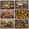 Vintage  Vegetables and Fruits Metal Tin Sign Plaque Decorative Plates for Farm Club Man Cave Bar Home Hotel Cafe Wall Decor