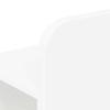 White Storage Bed Frame 150 x 200 cm Particleboard