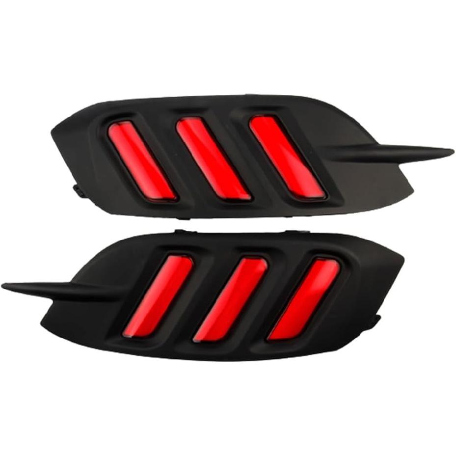 

MACHSWON LED Bumper Reflector Lights, Rear Bumper Reflector Light Lamp Replacement, Red Light, 2016-2018 Compatible with Honda Civic, Red Lens Red Lens