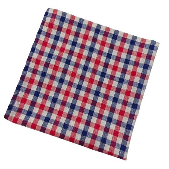 4th of July Placemat Red White And Blue Plaid Placemat Patriotic Placemat S красный/синий