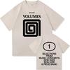 VOLUMES V1 Bon Iver Design T-shirt O-neck Summer Cotton Male Tees Unisex Streetwear Short Sleeve Loose Printing Tshirts Unisex Tops