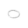 Textured Minimalist Women's Stackable Ring - Simple, Versatile, Light Luxury Design