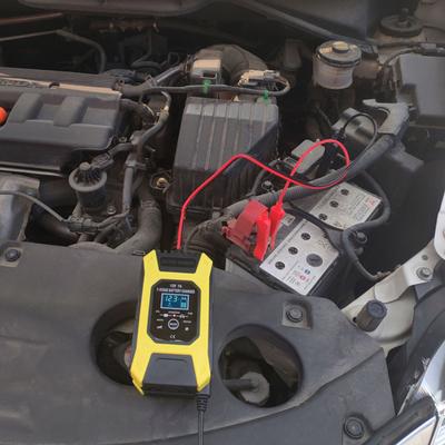 Car Battery Charger, 12V 7A Lead-acid Batteries Charger, LCD Display Smart Battery Maintainer