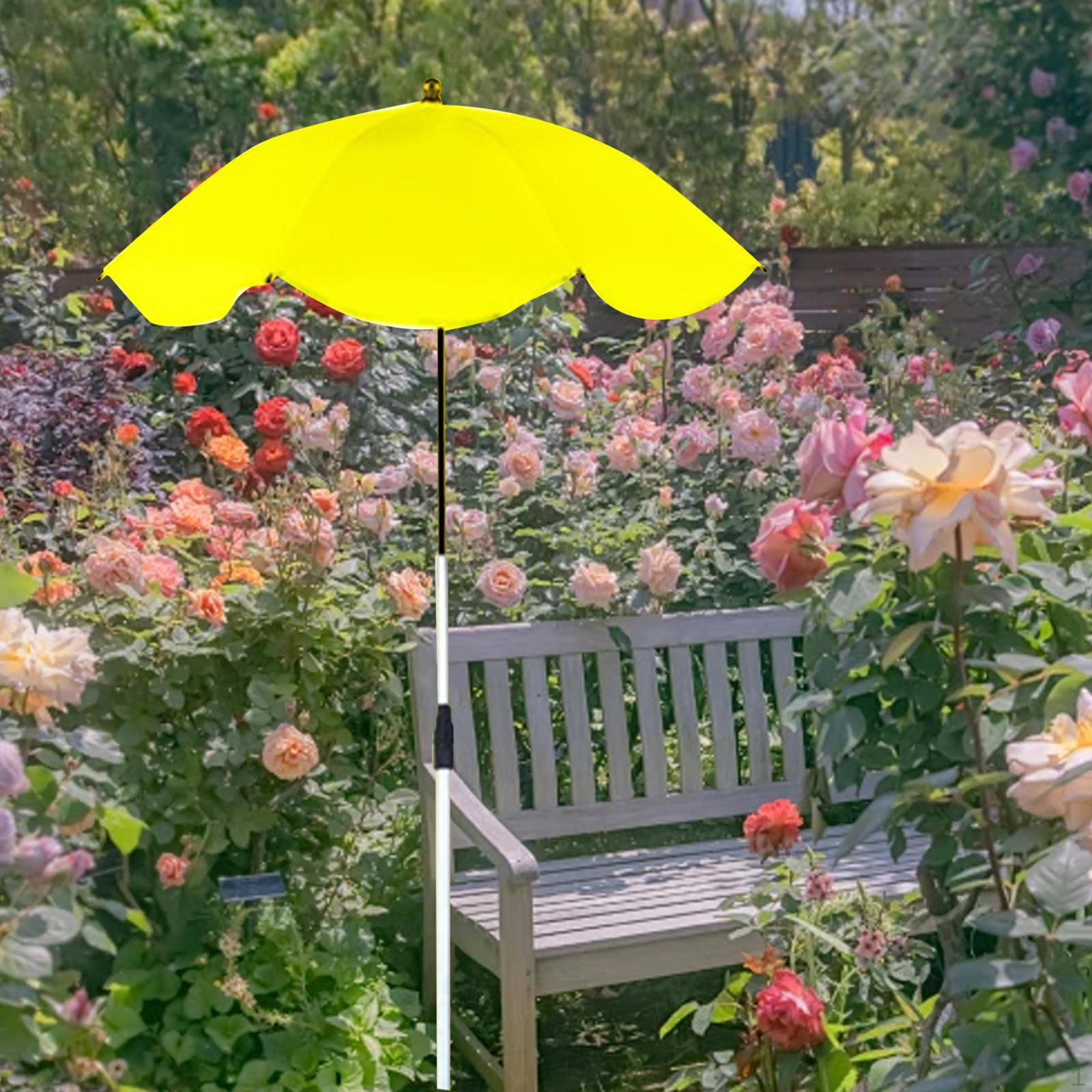 

Регулируемый садовый зонт для защиты растений, Легко устанавливаемый теневой навес жёлтый