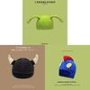 Shrek Face Mask Knit Cap With Soft Acrylic Material For Casual Winter Use