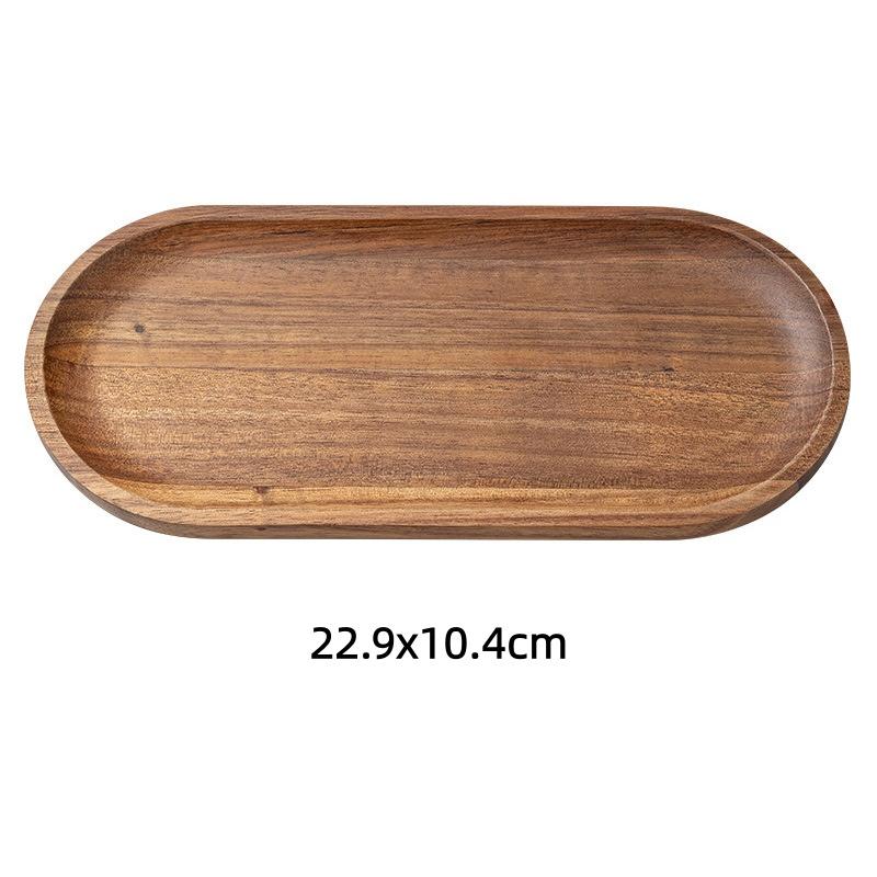 Japanese Style Storage Tray Irregular Cloud Shaped Wooden Tray For Bread Dessert Cake Coffee Tea Cup Household Organizer Plate