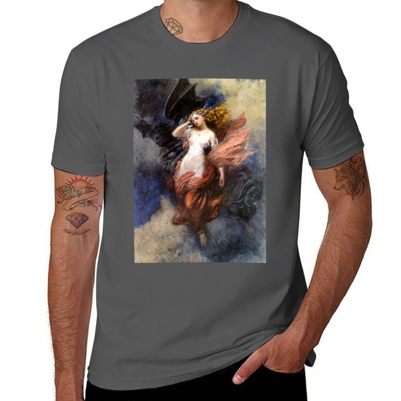 

Death and the Maiden - George Clark Stanton T-Shirt man t shirt graphic anime tshirt T-Shirt 4XL