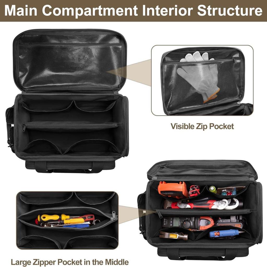 Men’s Multifunctional Tool Storage Tote Bag