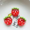8pcs Cute Glitter Transparent A Fruit Party Refrigerator Magnet Photo Wall Message Board Magnetic Stickers Home Decor