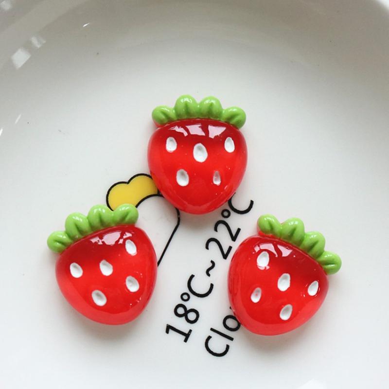 8pcs Cute Glitter Transparent A Fruit Party Refrigerator Magnet Photo Wall Message Board Magnetic Stickers Home Decor