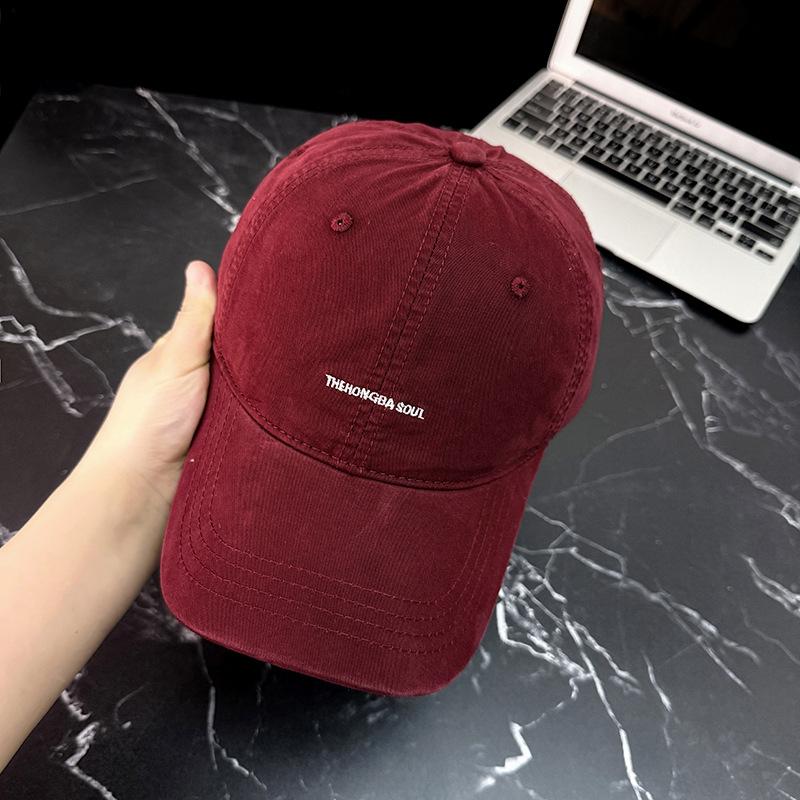 Retro Cotton Baseball Caps Spring Summer Letter Embroidery Sun Hats For Men & Women Solid Adjustable Outdoor Sport Snapback Hats