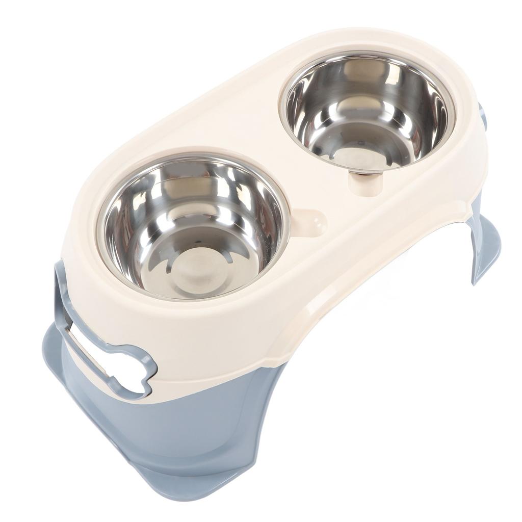 Raised Pet Bowls Neck Guard Slip Resistant Bottom Stable Removable Elevated Cat Bowls for Home