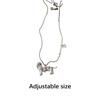 Whimsical Sausage Dog Pendant Necklace With Pearls Stylish Minimalist Collarbone Jewelry Fashionable Alloy Accessory