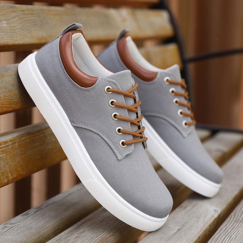 Breathable Spring Autumn Korean Style Men s Casual Low-Top Canvas Shoes 39