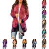 Damenmode Lässige Halloween-Print Midi-Strickjackenjacke für Herbstpartys Alltagskleidung