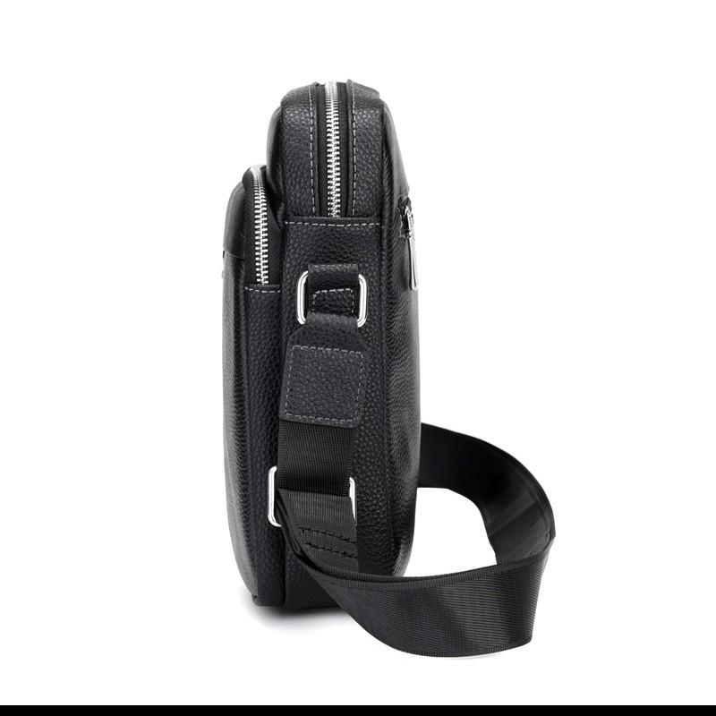 Genuine Leather Men's Bag Men's Single-shoulder Bag Multi-layer Large-capacity Crossbody Bag Crossbody Backpack Single Backpack