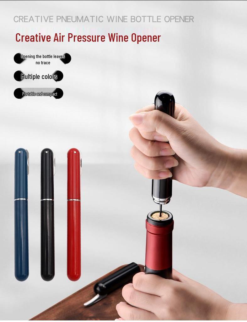 Stainless Steel Pneumatic Wine & Champagne Bottle Opener