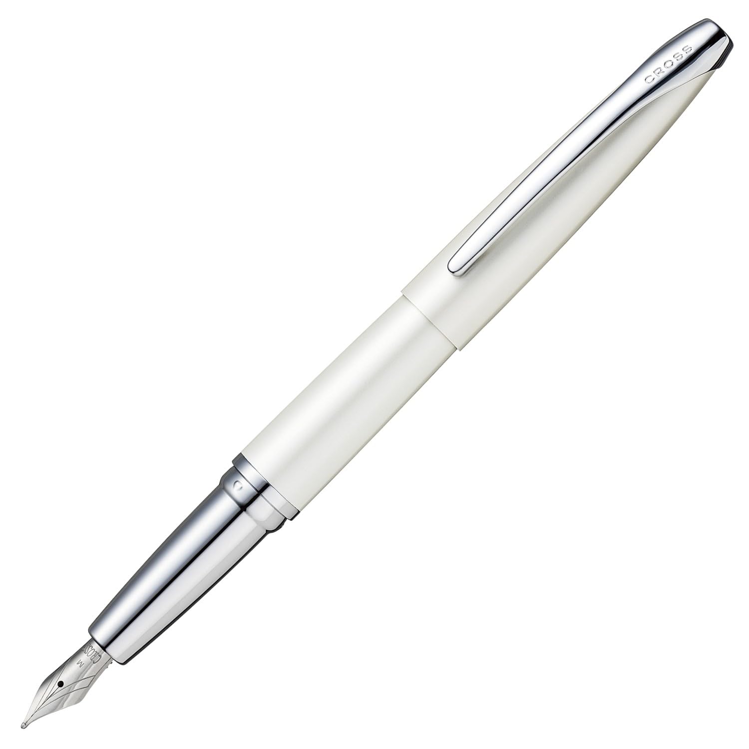 Cross Fountain Fine Nib ATX Pearl White Genuine Imported Product Pen, (F), 886-38F, Lacquer,