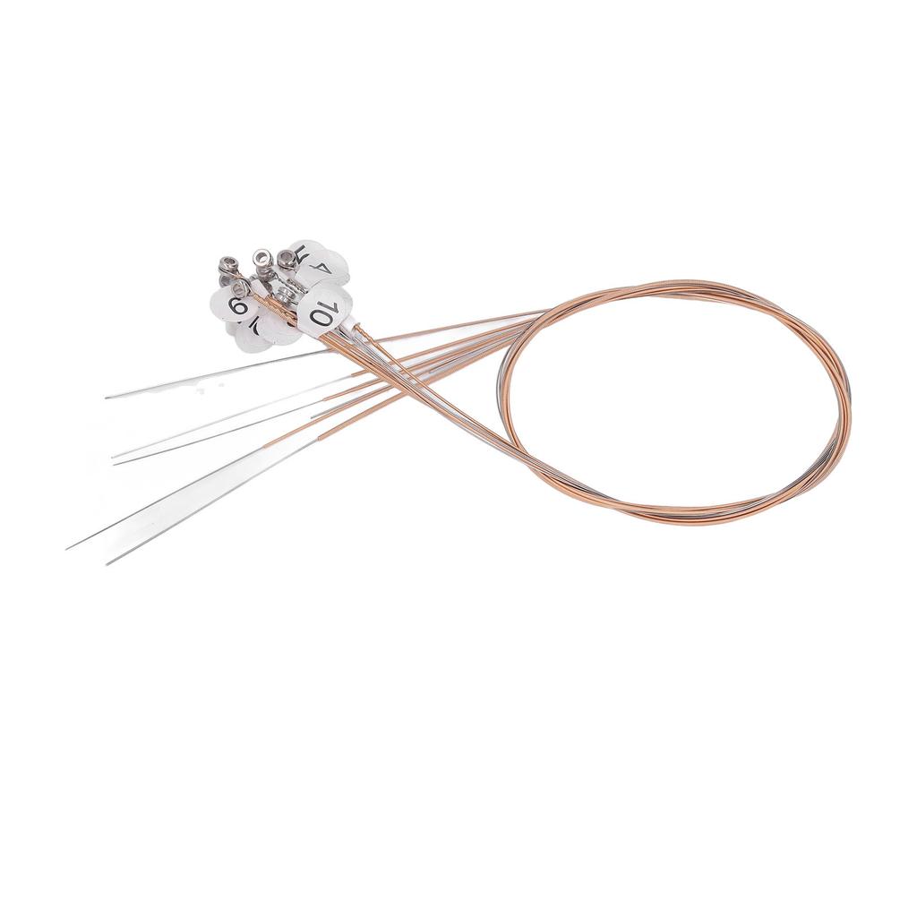 10PCS Lyra Harp Steel String Wear Resistance Adjustable Tone Harp String Set for Replacement
