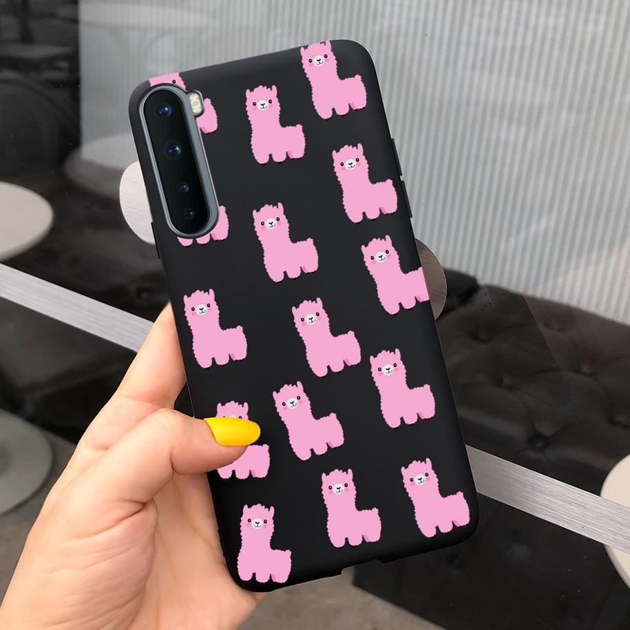 For Phone Case OnePlus Nord Cover Soft Silicone Leopard Flower Butterfly Painted Candy TPU Case For One Plus Nord 1 + Nord Coque
