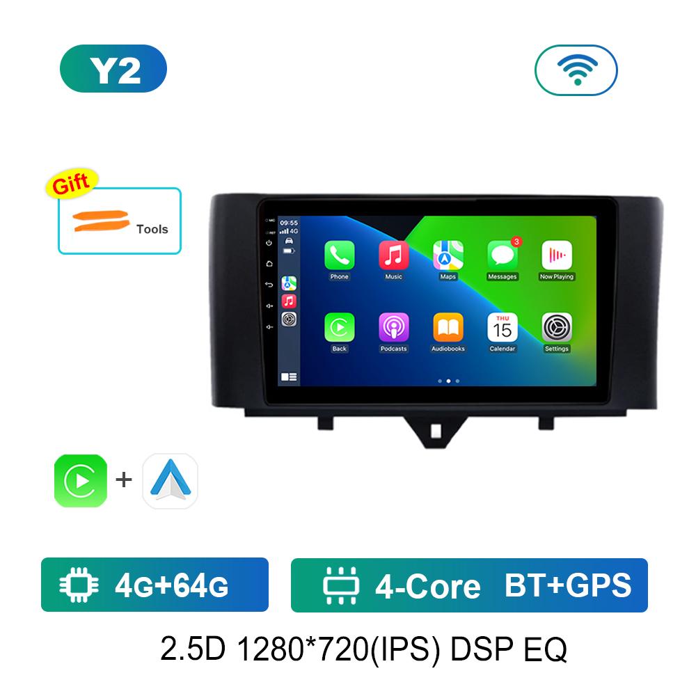 Sistem Inteligent Android de 9 inch pentru Smart fortwo 2011 - 2015 Video Auto Multimedia Navigație GPS 4G DSP Stereo BT Instrumente Auto