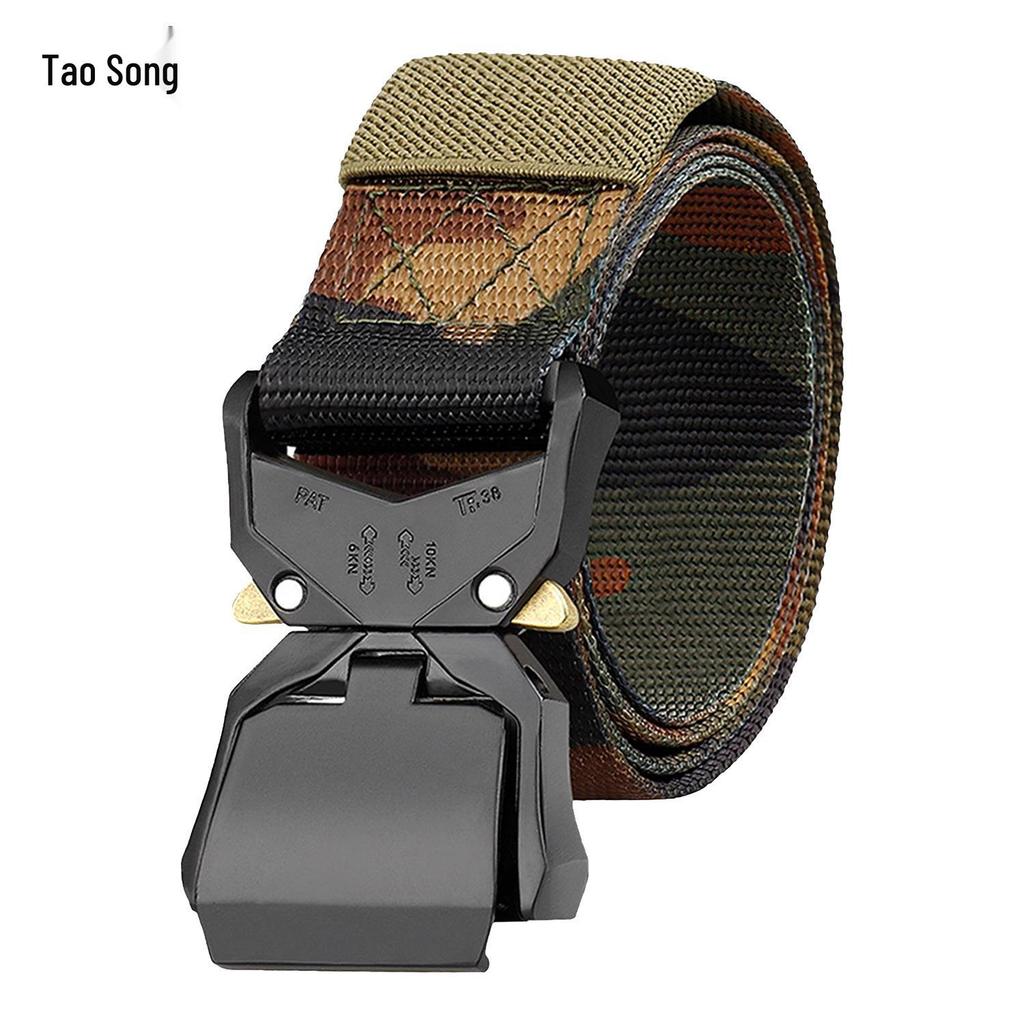 Men’s Tactical Quick-Release Nylon Belt with Cobra Alloy Buckle