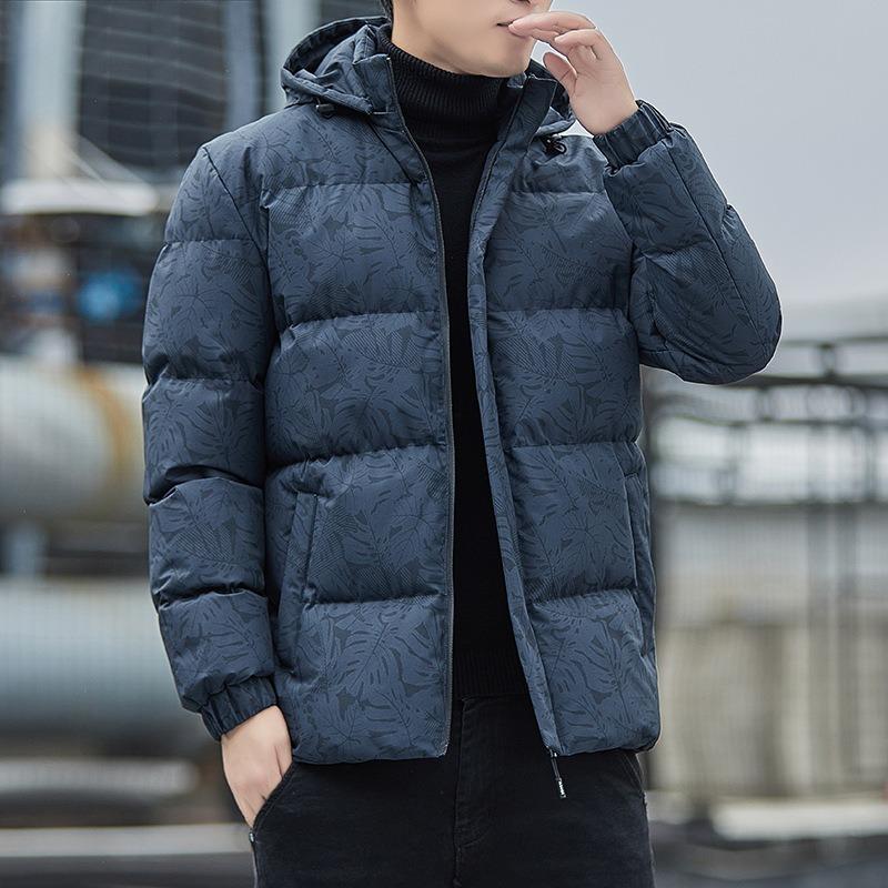 

Winter Fashion Men s Loose Thickened Bread Clothing Hooded Casual Warm Couple Padded Jacket 5XL чорний