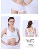 Women's Plus Size Wireless Sports Bra with Breathable Mesh for Yoga and Running