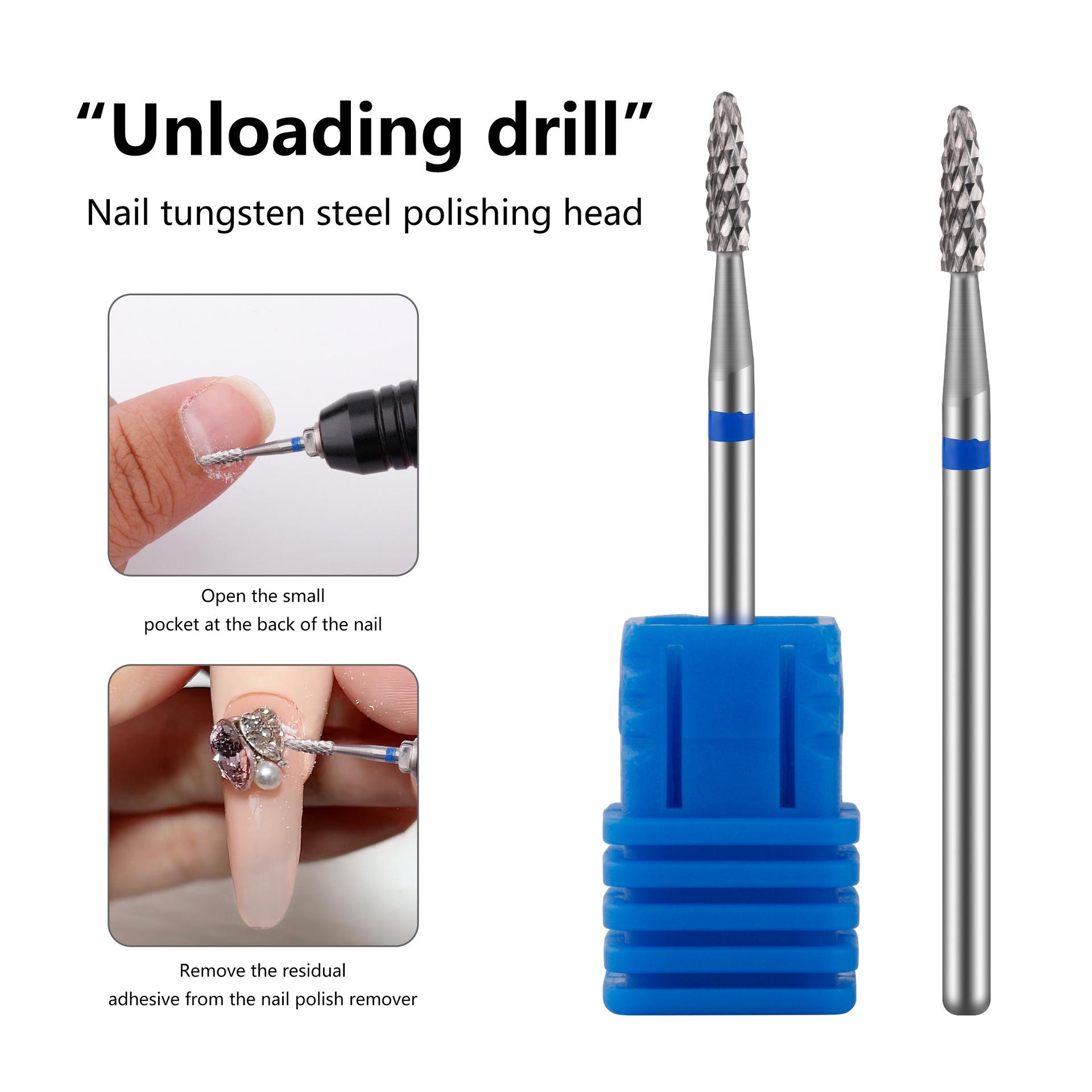 

Nail Art Tungsten Steel Cuticle and Gel Remover Grinding Head