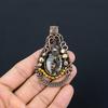 Turitella Fossil  Pendant, 999 Copper Wire Wrapped Jewelry, Gemstone Jewelry Pendant, Handmade Wedding Gift Jewelry